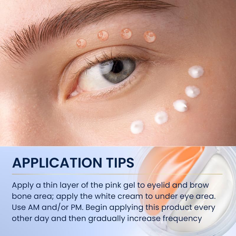 SKIN ULTIMA eye cream hydration illustration highlighting moisture around the eye area.