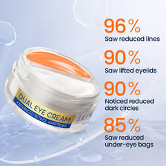 SKIN ULTIMA eye cream texture close-up shows creamy, non-greasy hydration.