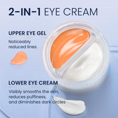 SKIN ULTIMA Dual Eye Cream being applied under the eye for smoothing and reducing puffiness.