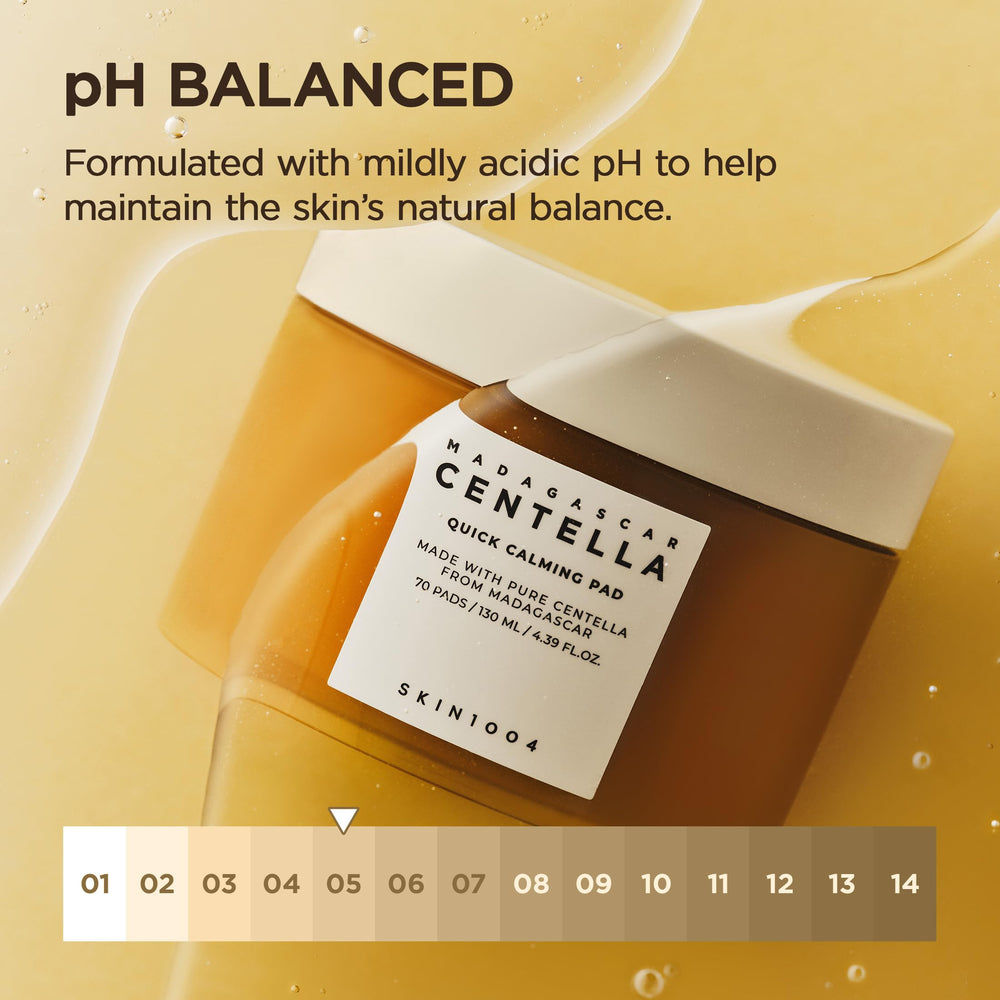 SKIN1004 Centella Quick Calming Pad with PHA for gentle exfoliation.