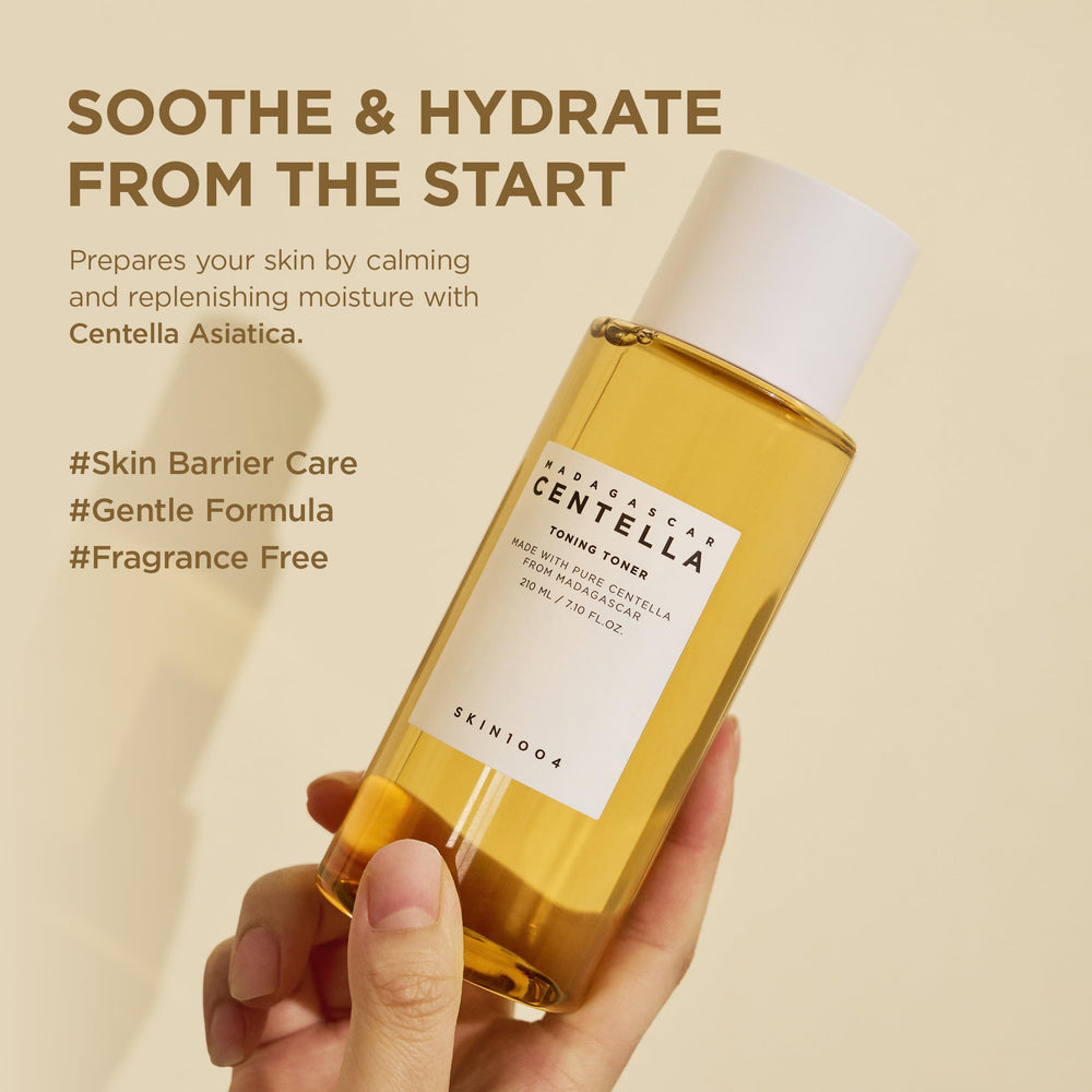 SKIN1004 Centella Toner texture-swatch reveals lightweight, moisturizing finish