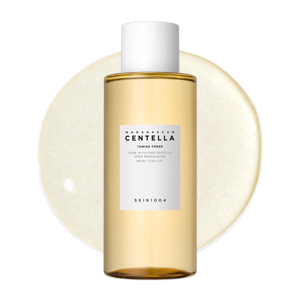 SKIN1004 Centella Toning Toner bottle showing hydrating formula and gentle exfoliation potential