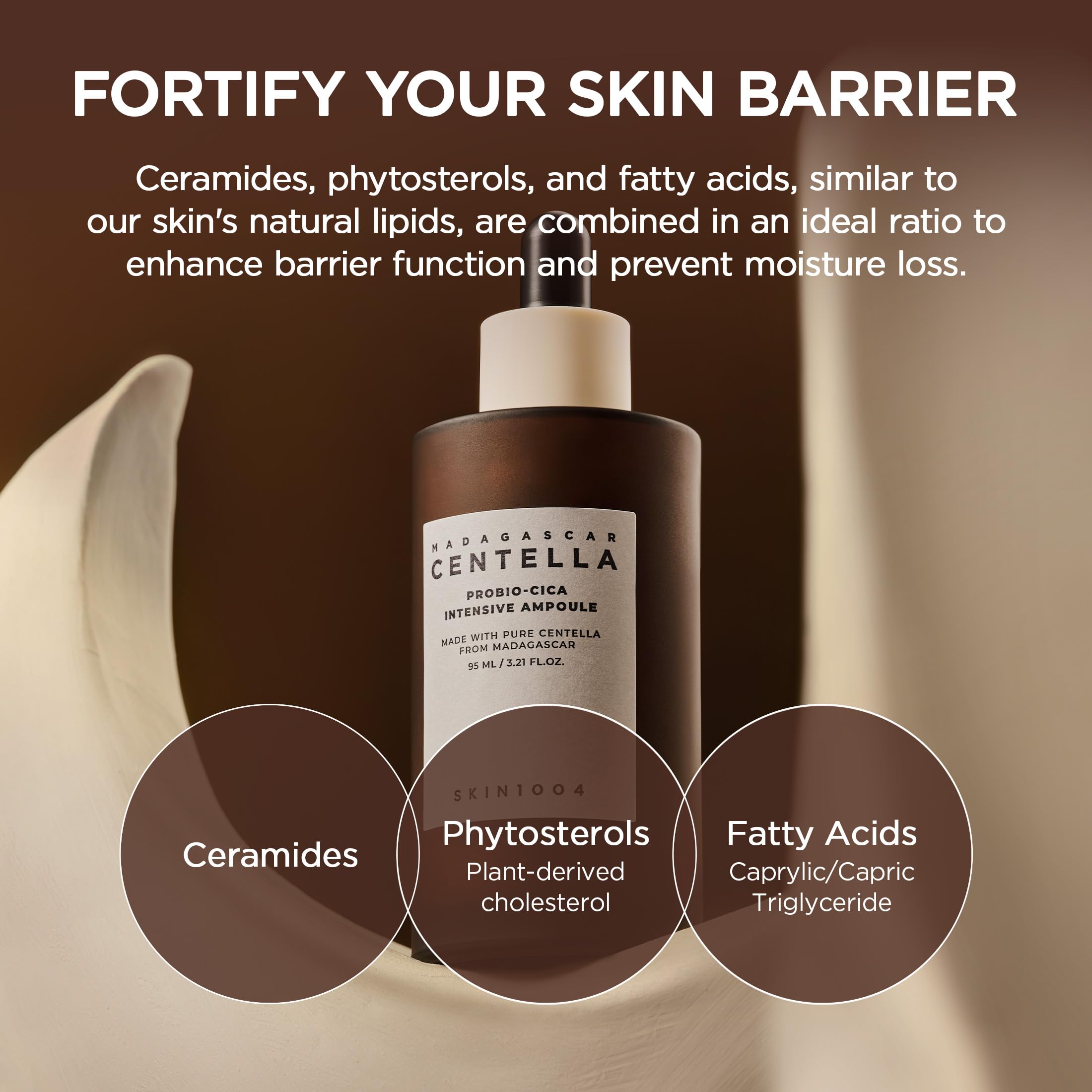 Ceramides, panthenol, and betaine in SKIN1004 support skin barrier and balance