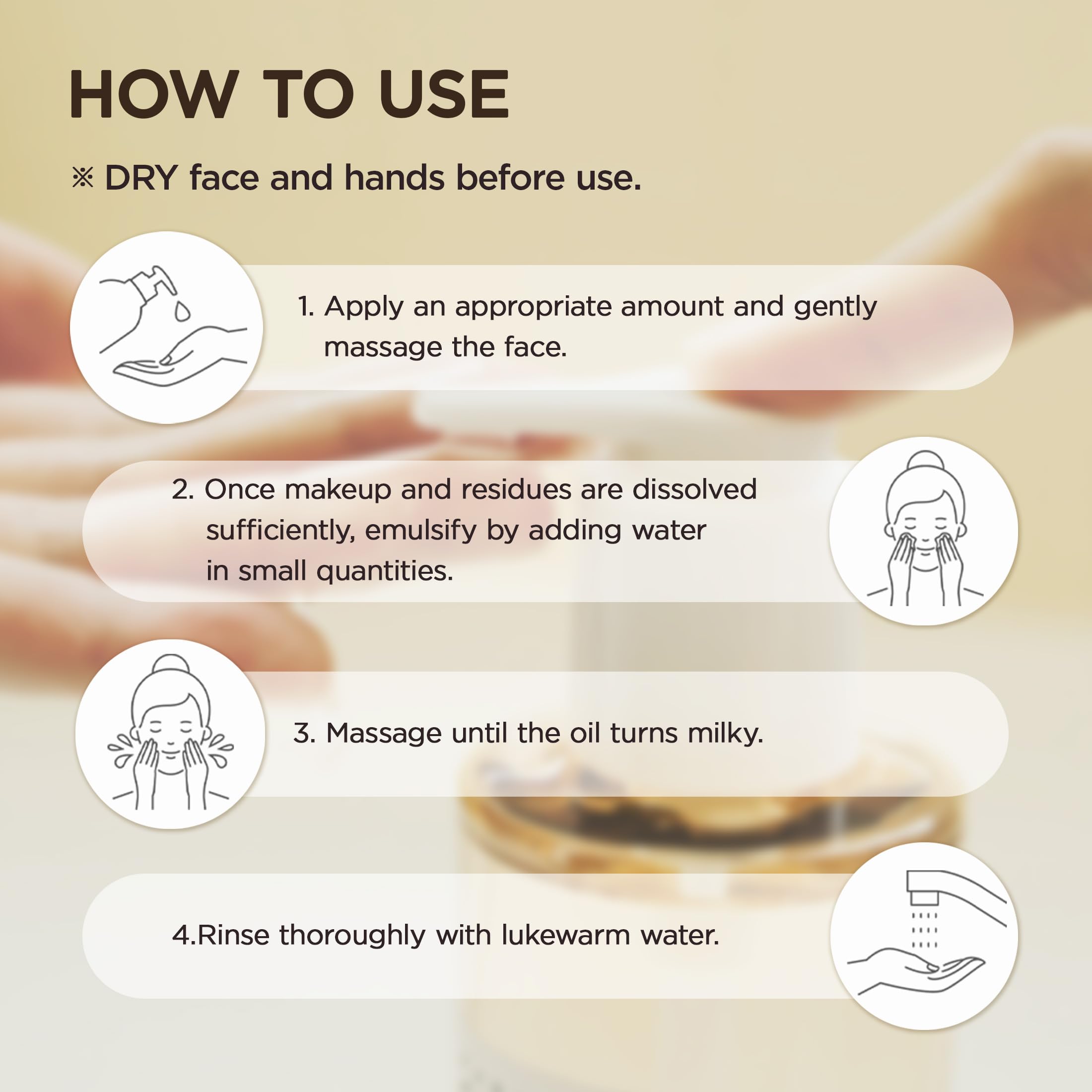 SKIN1004 double cleansing routine step 1 demonstrates proper use.
