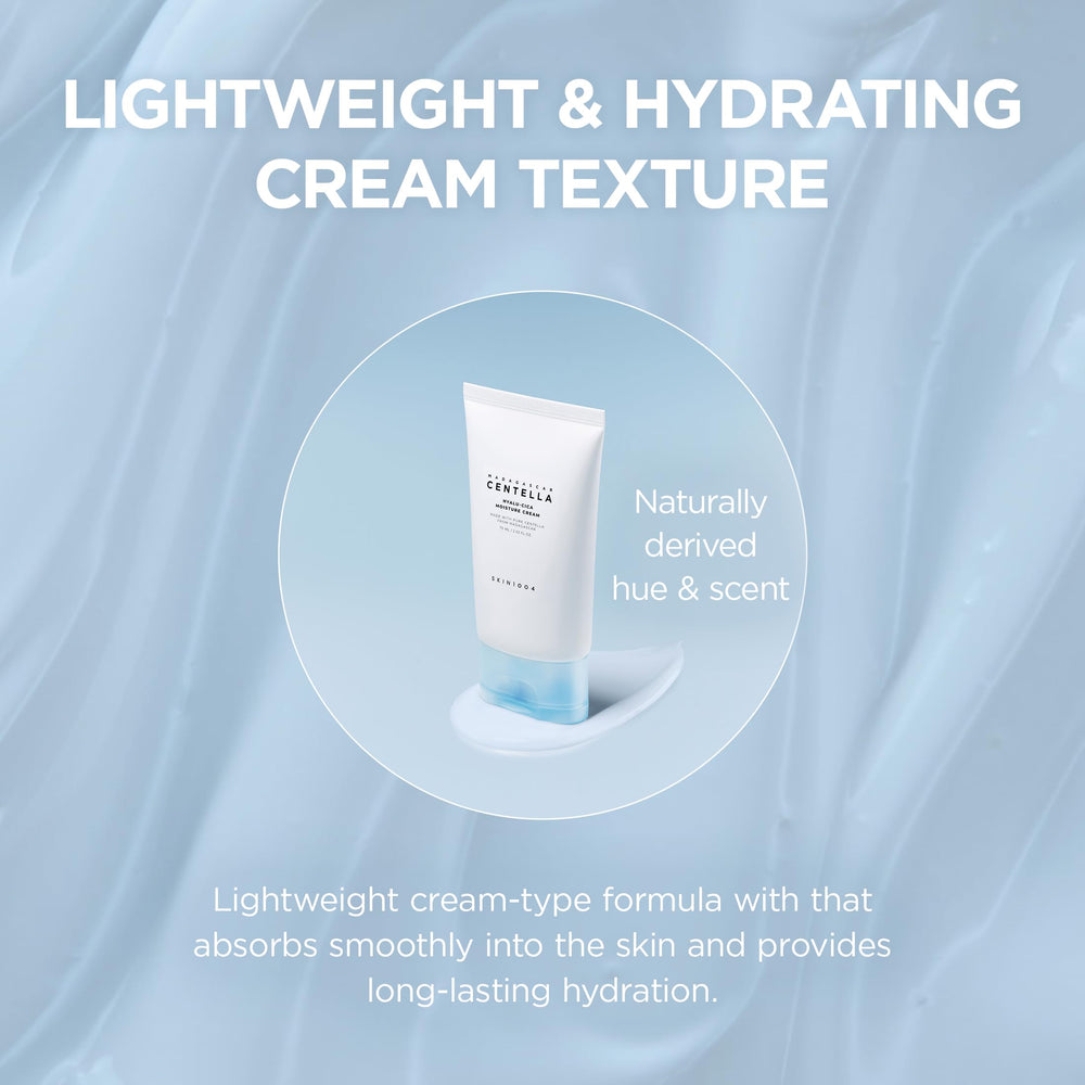 Skin1004 Hyalu-Cica Moisture Cream Madagascar-inspired formula balances and soothes skin.