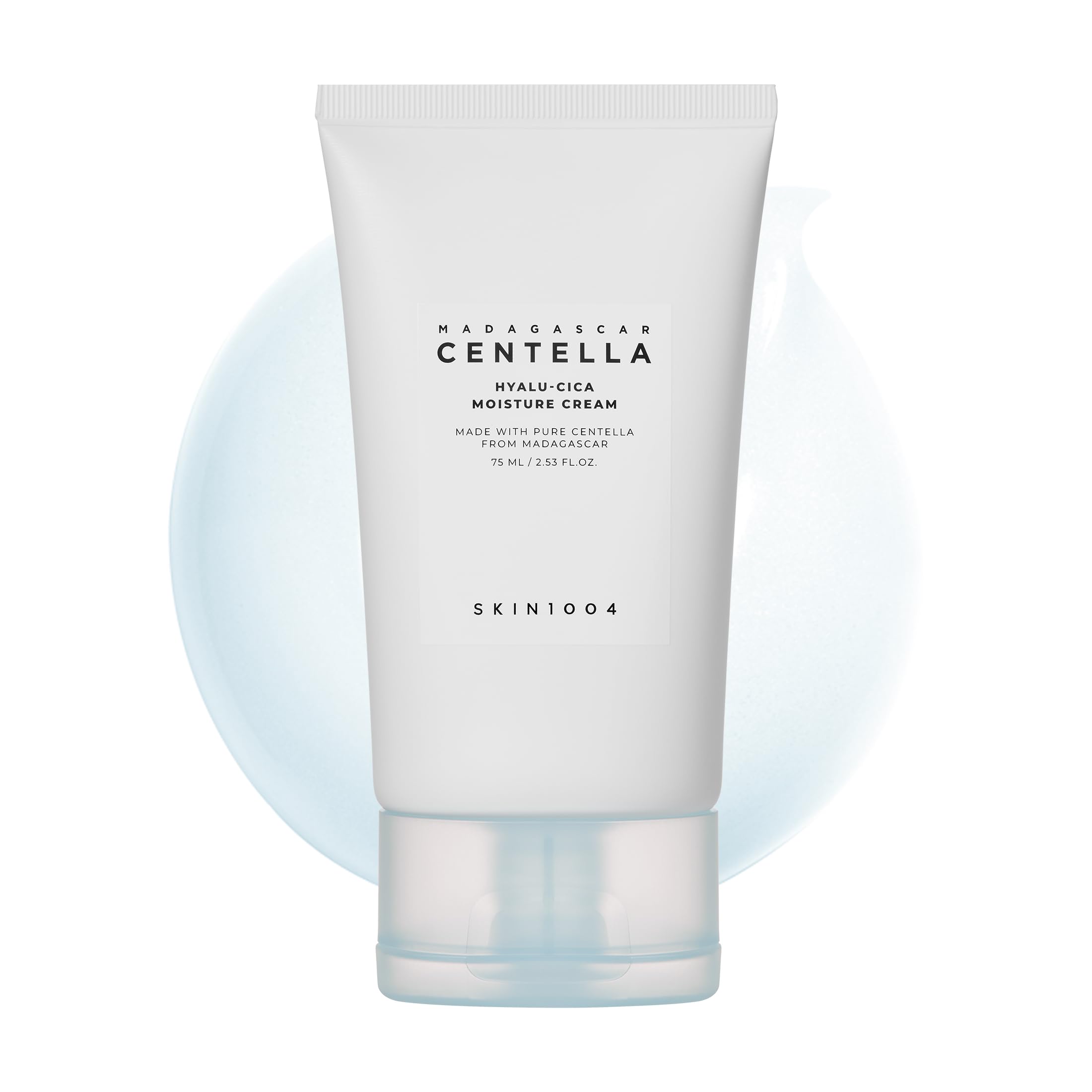 SKIN1004 Hyalu-Cica Moisture Cream packaging close-up signaling lasting hydration.