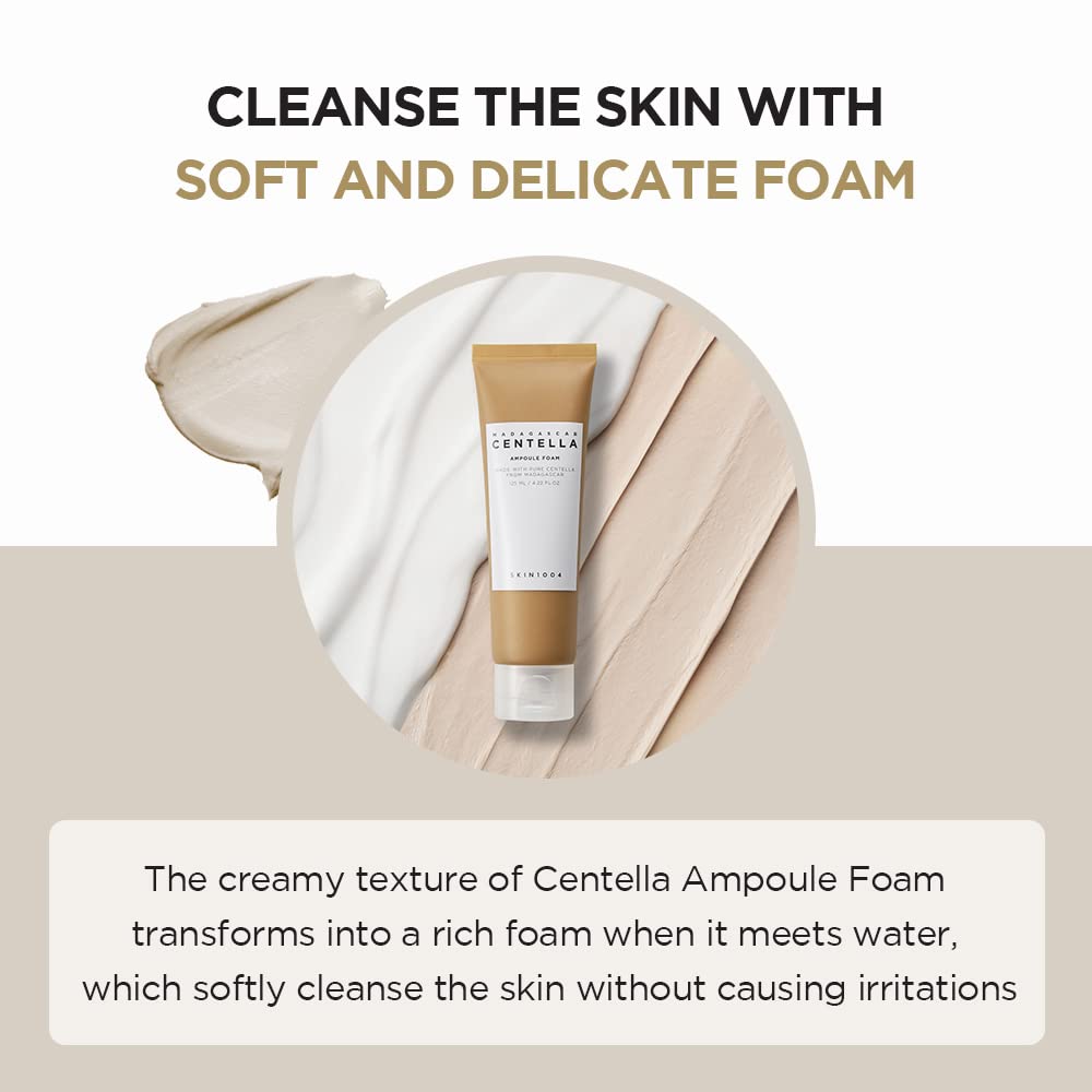SKIN1004 Madagascar Centella Ampoule Foam bottle for soothing daily cleansing