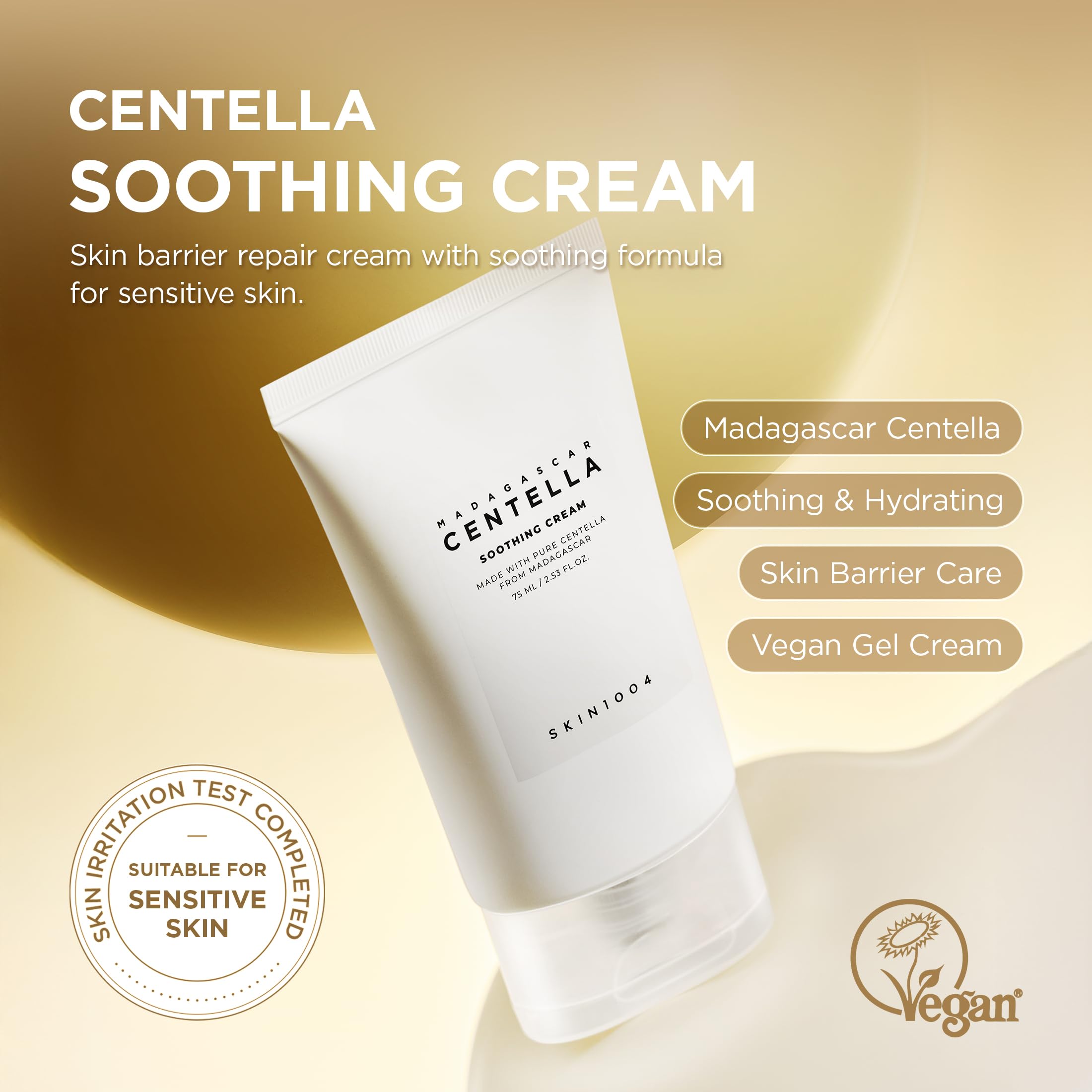 SKIN1004 Madagascar Centella asiatica focus highlights soothing botanical benefits.