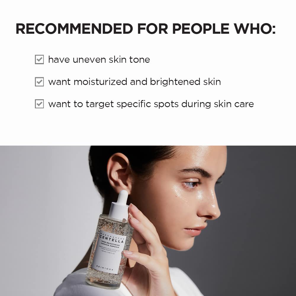 Close-up of SKIN1004 Madagascar Centella Tone Brightening Capsule Ampoule.