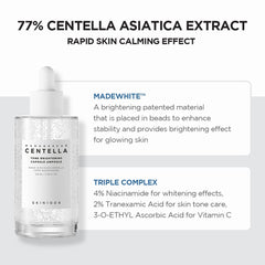 SKIN1004 Madagascar Centella Tone Brightening Capsule Ampoule showcasing hydration benefits.