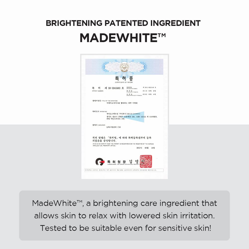 Ingredients of SKIN1004 Madagascar Centella Tone Brightening Capsule Ampoule displayed.