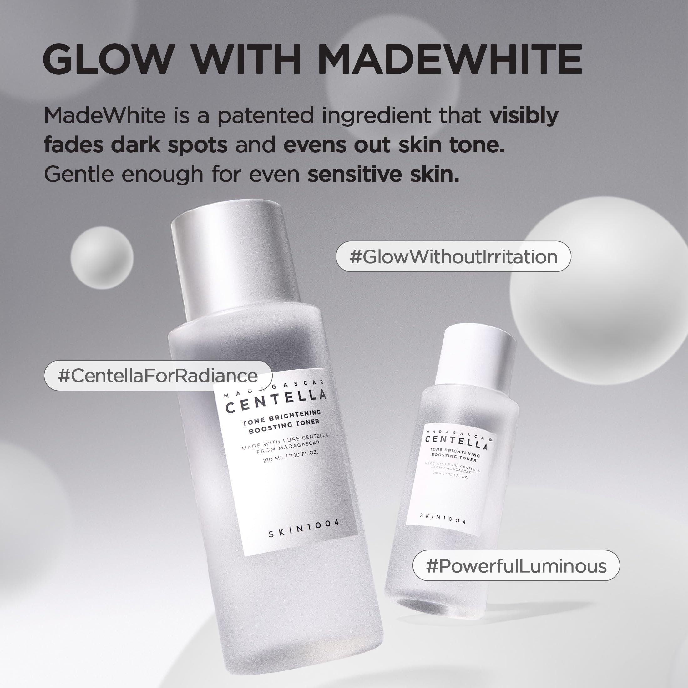 SKIN1004 MadeWhite Niacinamide component close-up highlighting brightening and balance