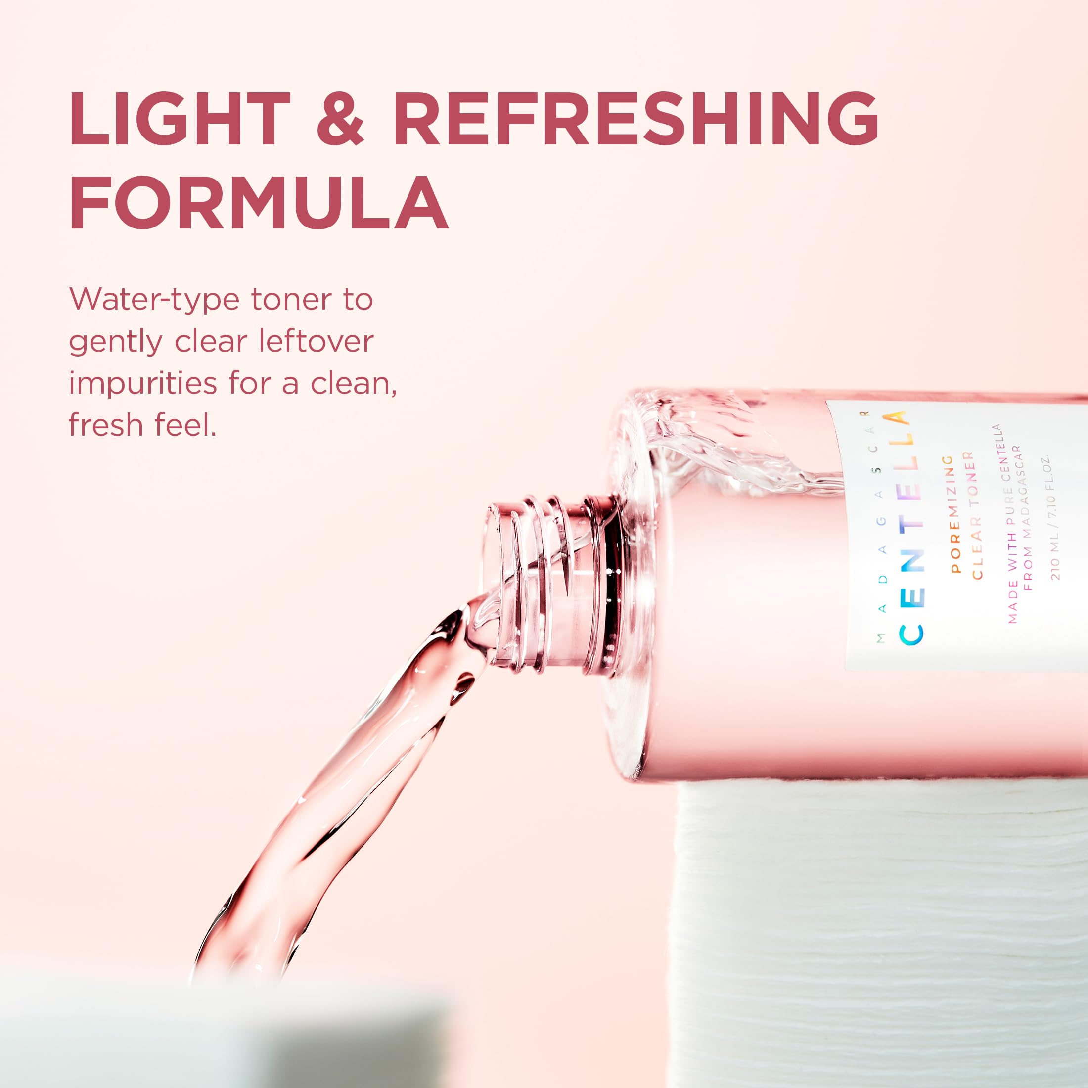 SKIN1004 Poremizing Clear Toner bottle shown for easy daily use in routine.