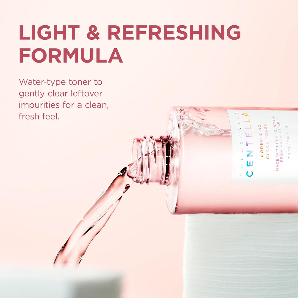 SKIN1004 Poremizing Clear Toner bottle shown for easy daily use in routine.