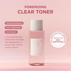 SKIN1004 Poremizing Clear Toner pink salt activation highlights impurity removal.