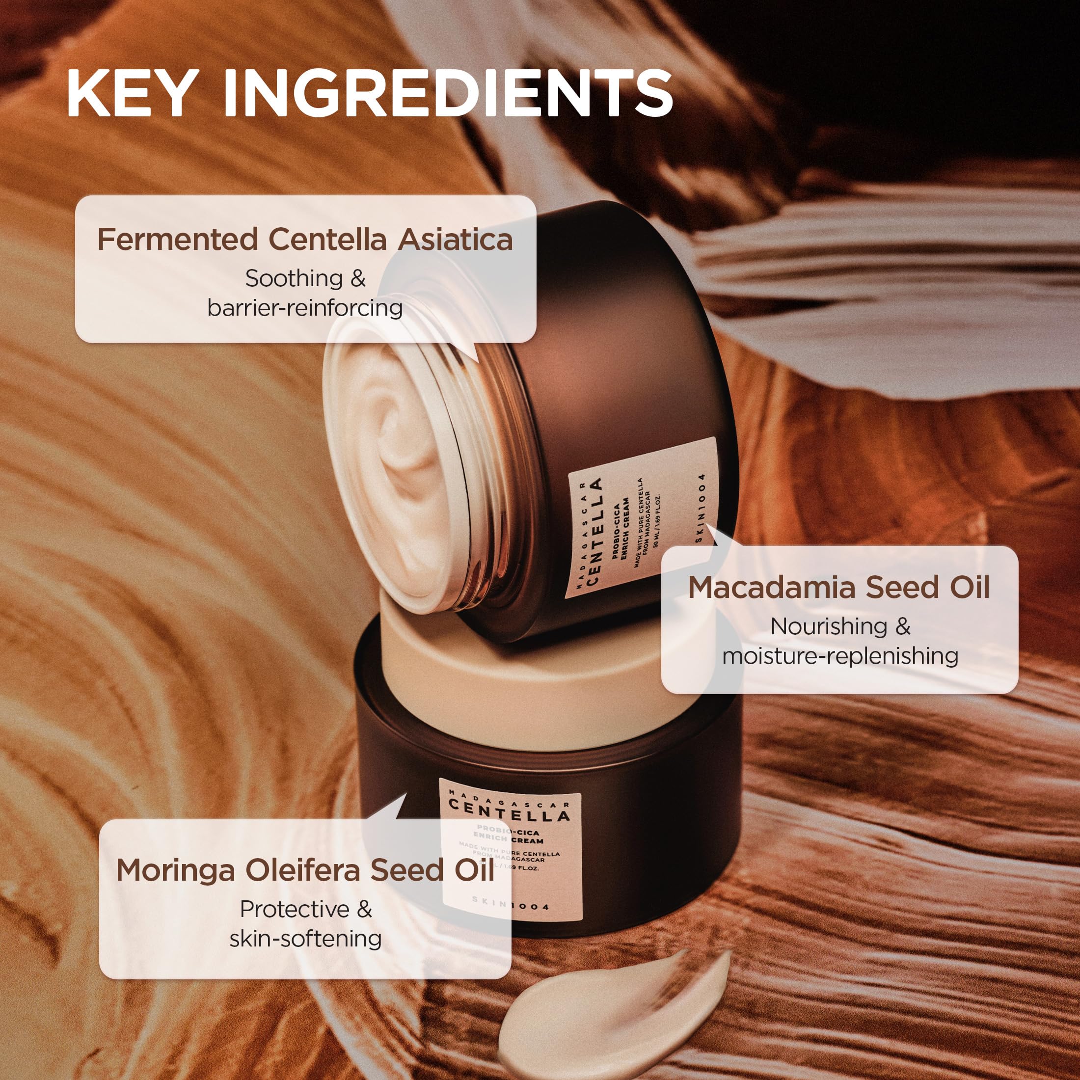 SKIN1004 Probio Cica Enrich Cream ingredients centella ceramides for barrier support