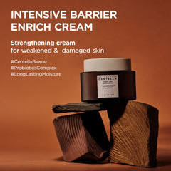 Texture closeup of SKIN1004 Probio Cica Enrich Cream reveals rich hydration