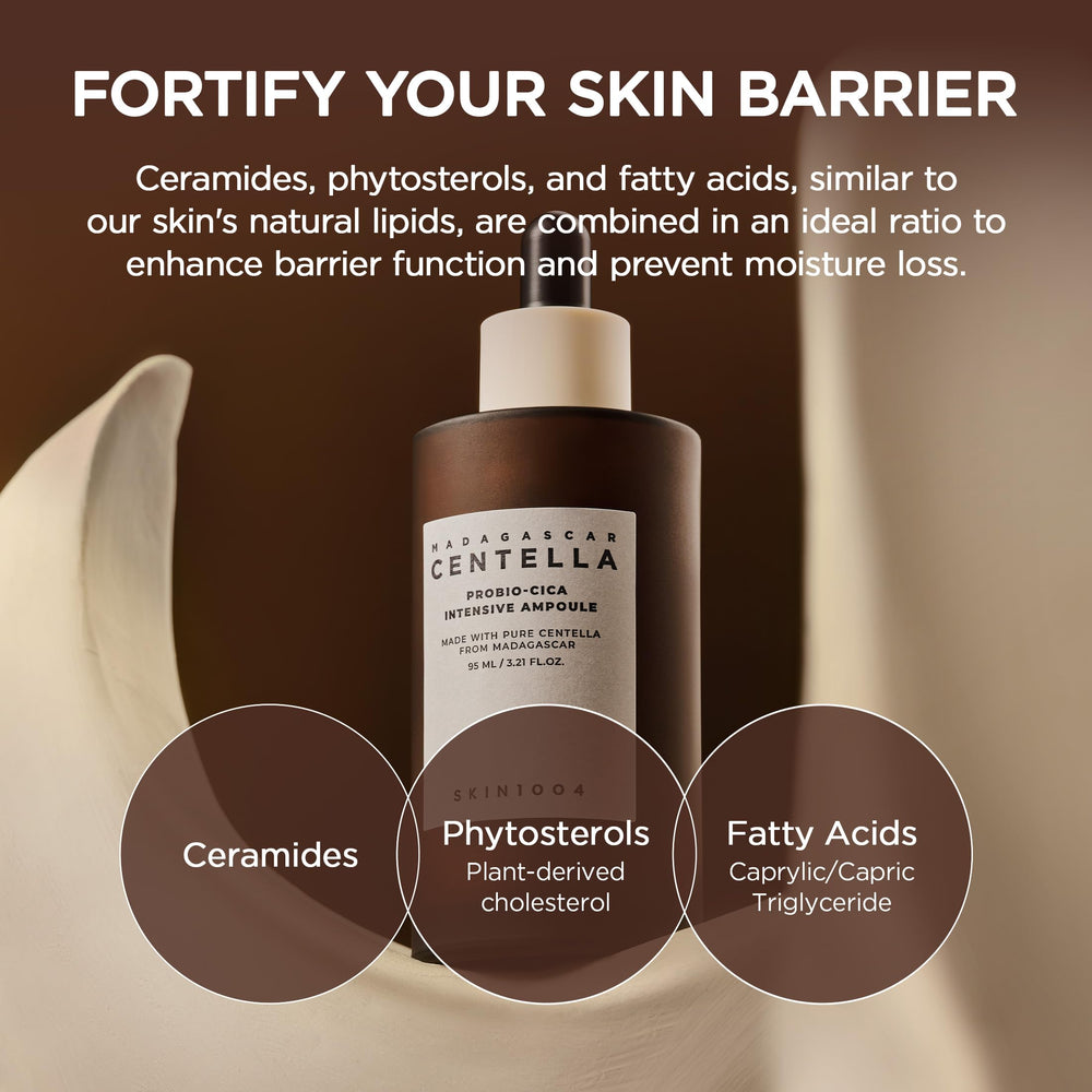 SKIN1004 Probio Cica Intensive Ampoule close-up shows a non-sticky finish.