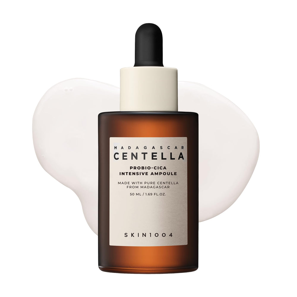 SKIN1004 Probio Cica Intensive Ampoule bottle shows barrier-supporting hydration for calm skin.