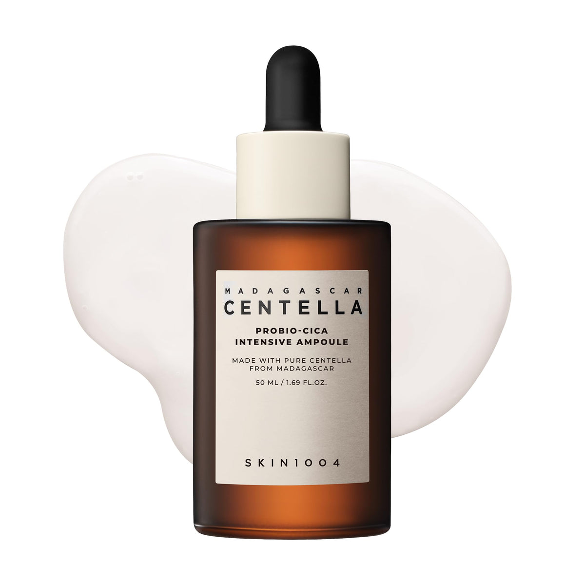 SKIN1004 Probio Cica Intensive Ampoule bottle shows barrier-supporting hydration for calm skin.