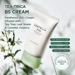 SKIN1004 Tea-Trica B5 Cream jar close-up showing gel texture