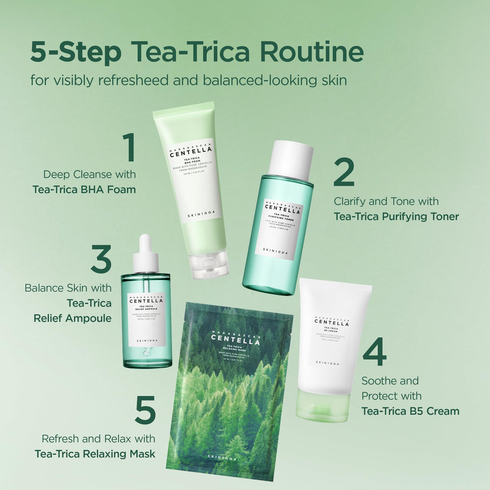 SKIN1004 Tea-Trica B5 Cream Madagascar-inspired formula calm