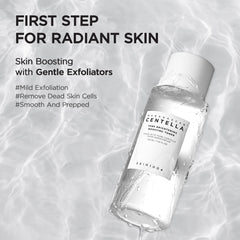 SKIN1004 Tone Glowing Boosting Toner label showing MadeWhite and Niacinamide benefits