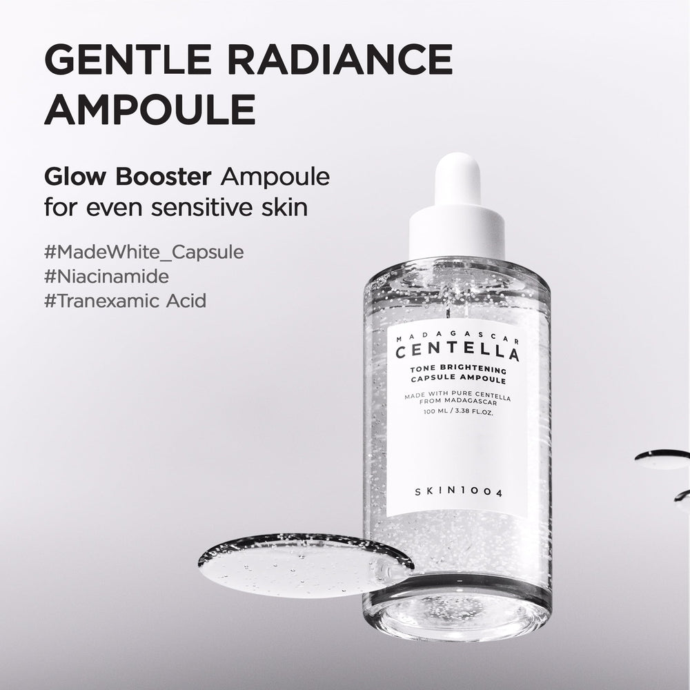 SKIN1004 Tone Glowing Capsule Ampoule dropper enables precise, gentle application for nourished skin