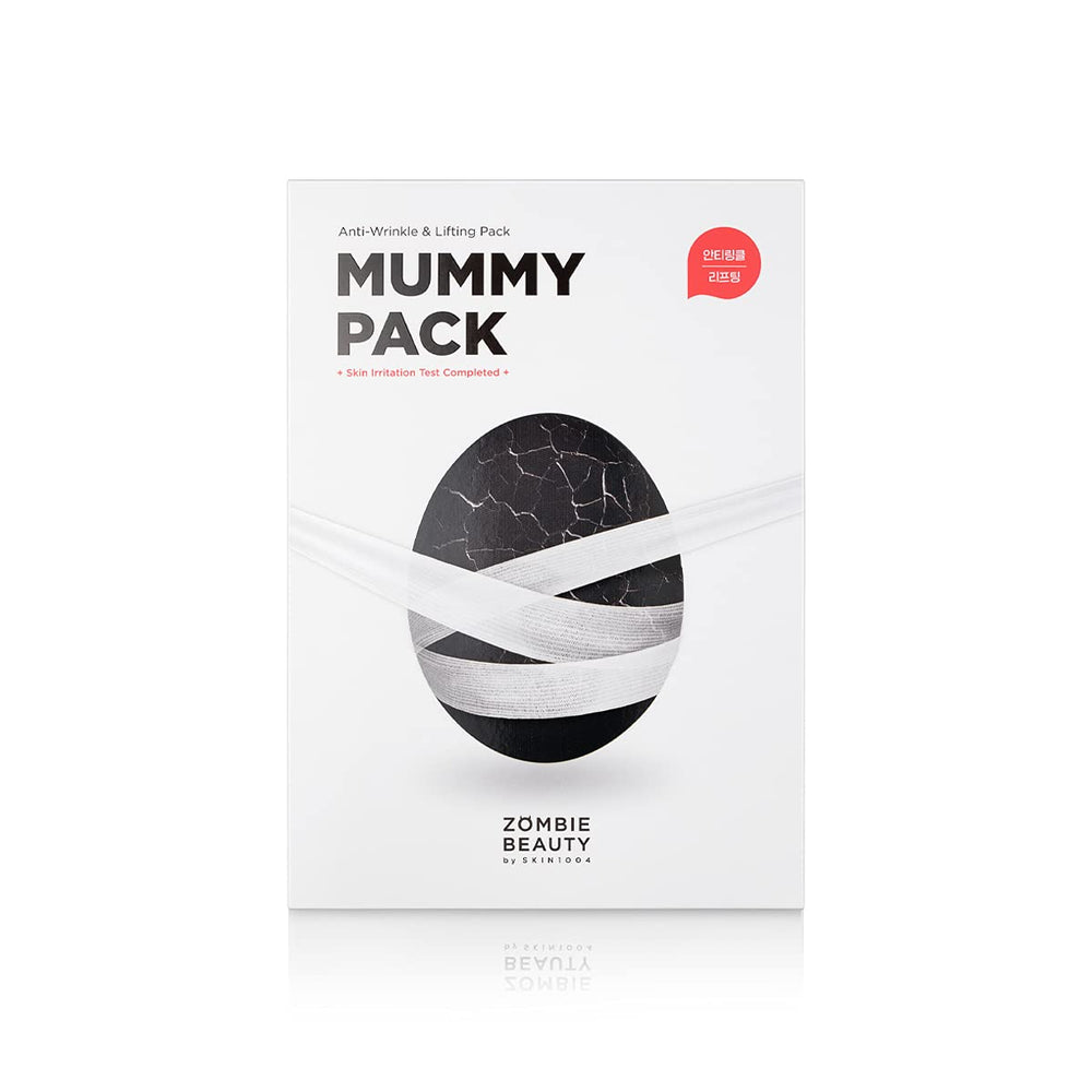 SKIN1004 Zombie Beauty MUMMY PACK application shows at-home wrinkle care ritual