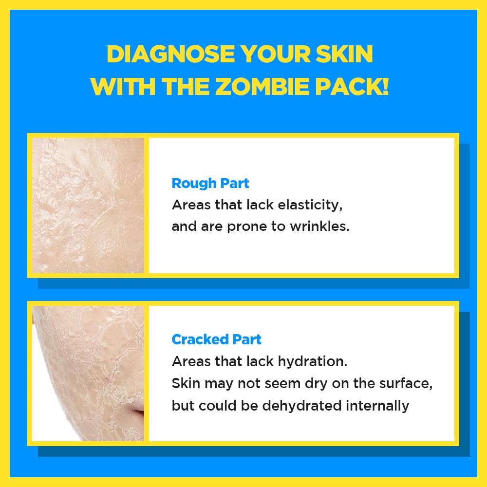 SKIN1004 Zombie Pack close-up ingredient panel highlights albumin and natural extracts.