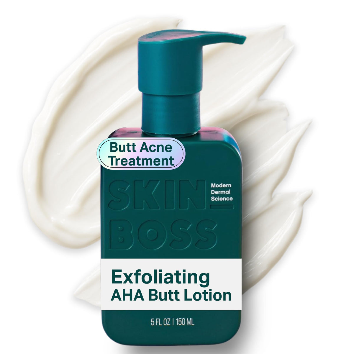 SKINBOSS Anti-Blemish Body Lotion back-application for smoother, more even skin on the back.