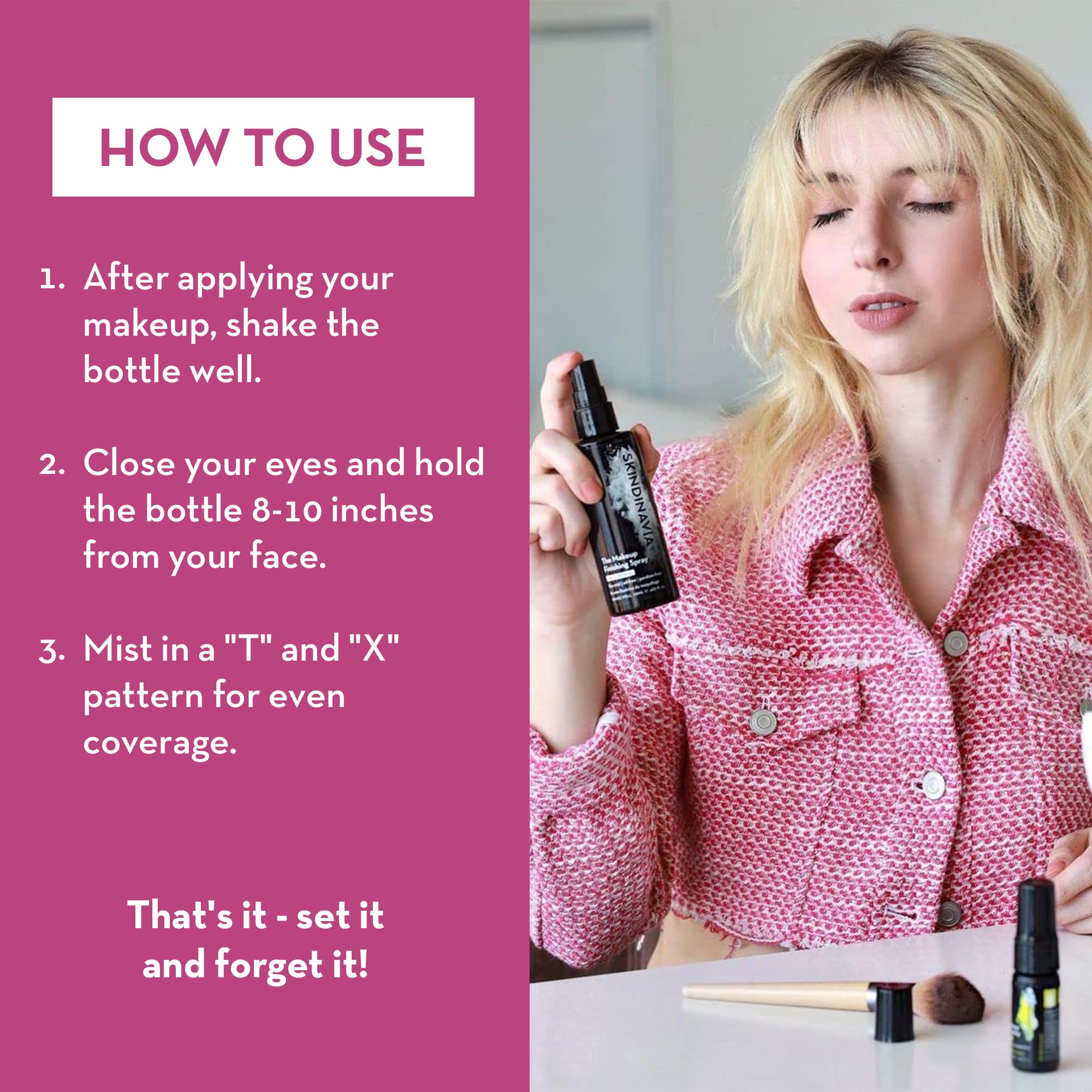 SKINDINAVIA heat-protection spray helps resist sweat in hot environments.