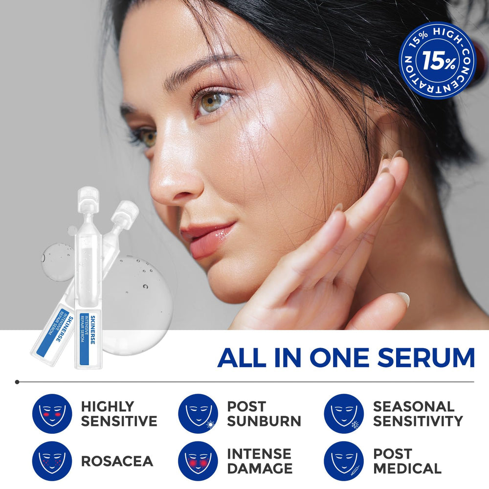 SKINERSE Intensive Repair Serum 5D-hyaluronic-acid swatch on skin.