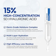 SKINERSE Intensive Repair Serum silky-swirl texture shows lightweight, non-sticky finish.