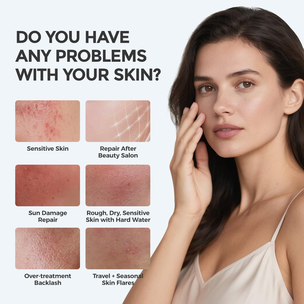SKINERSE Intensive Repair Serum travel-pack perspective with daily-use scenario.