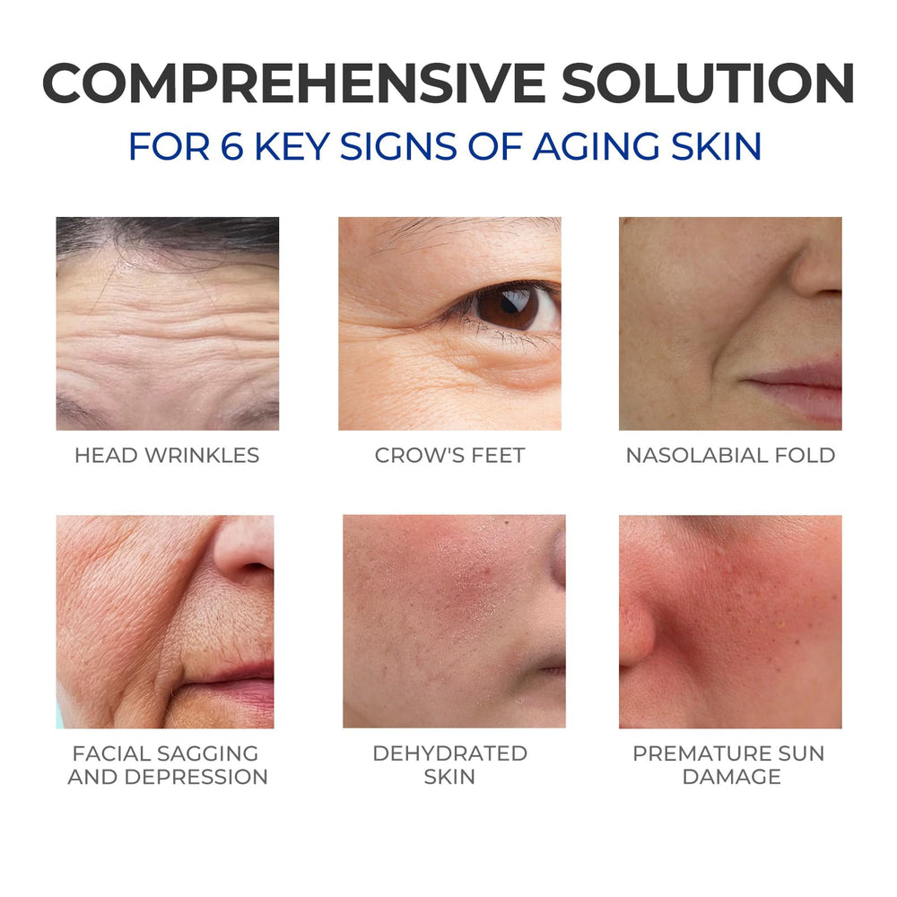 SKINERSE peptide blend illustration highlights advanced anti-aging components.