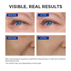 SKINERSE serum texture applied to skin demonstrates lightweight, non-greasy finish.
