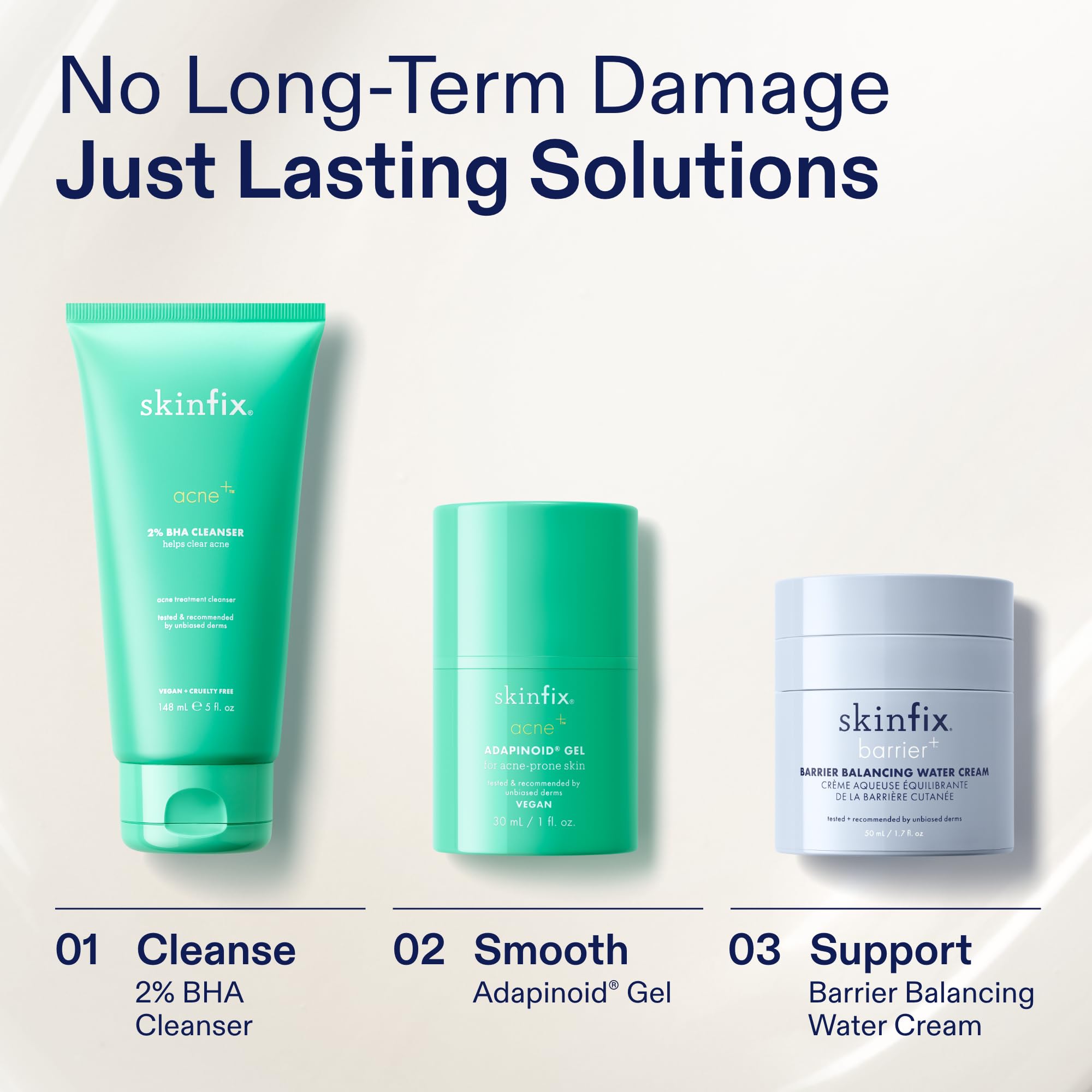 Skinfix 2% BHA Cleanser close-up pores—reduced shine after cleansing.