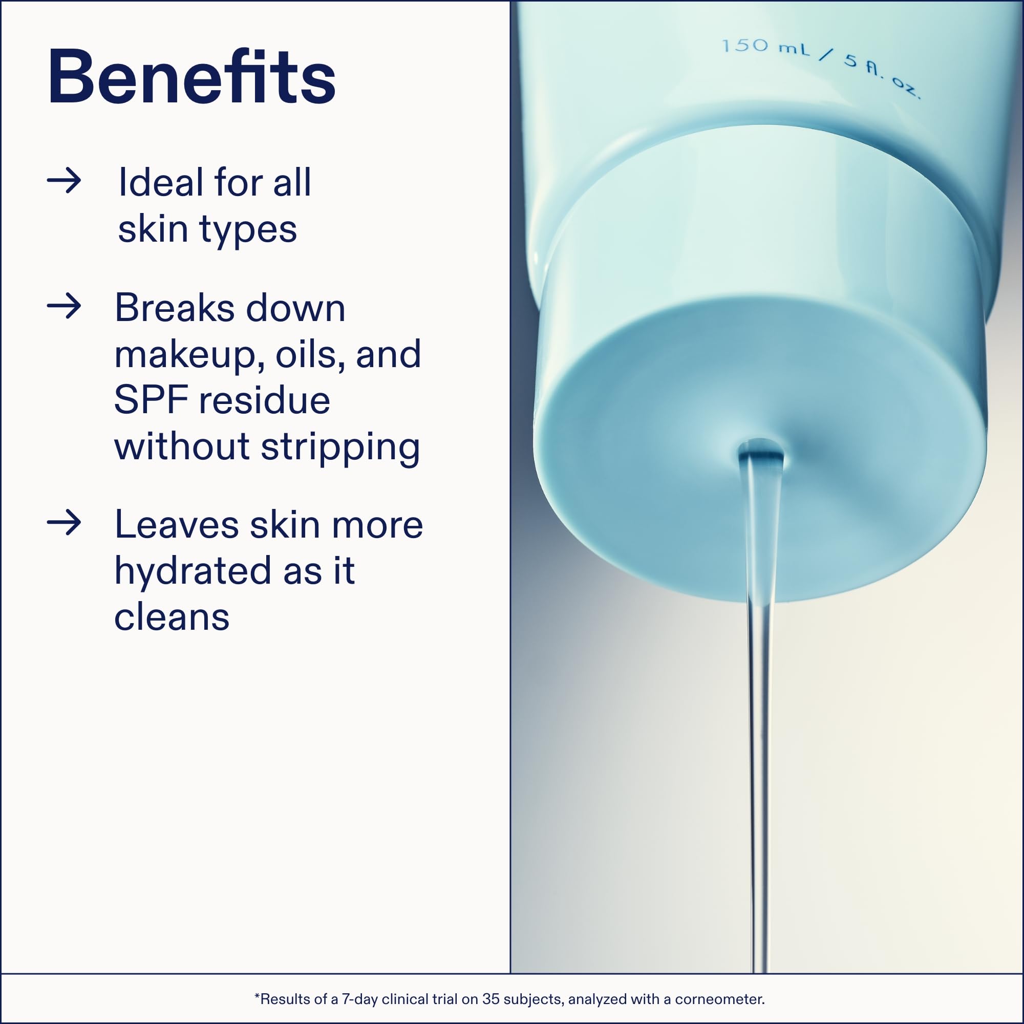 Skinfix ceramide + ectoin gel cleanser mini hydration glow after use.