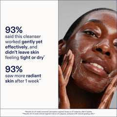 Skinfix foaming oil cleanser lather close-up reveals rich hydration.