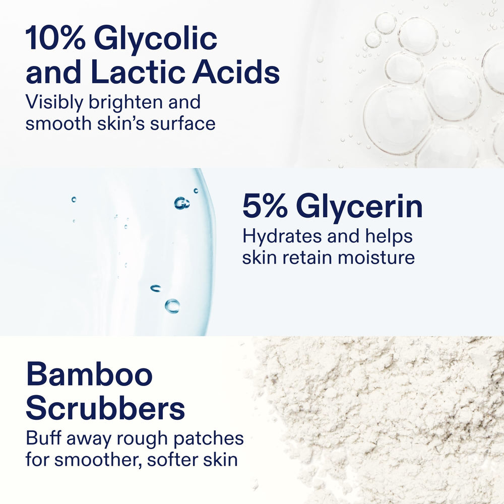 Skinfix Glycolic Renewing Scrub wet skin rinse scene after massage