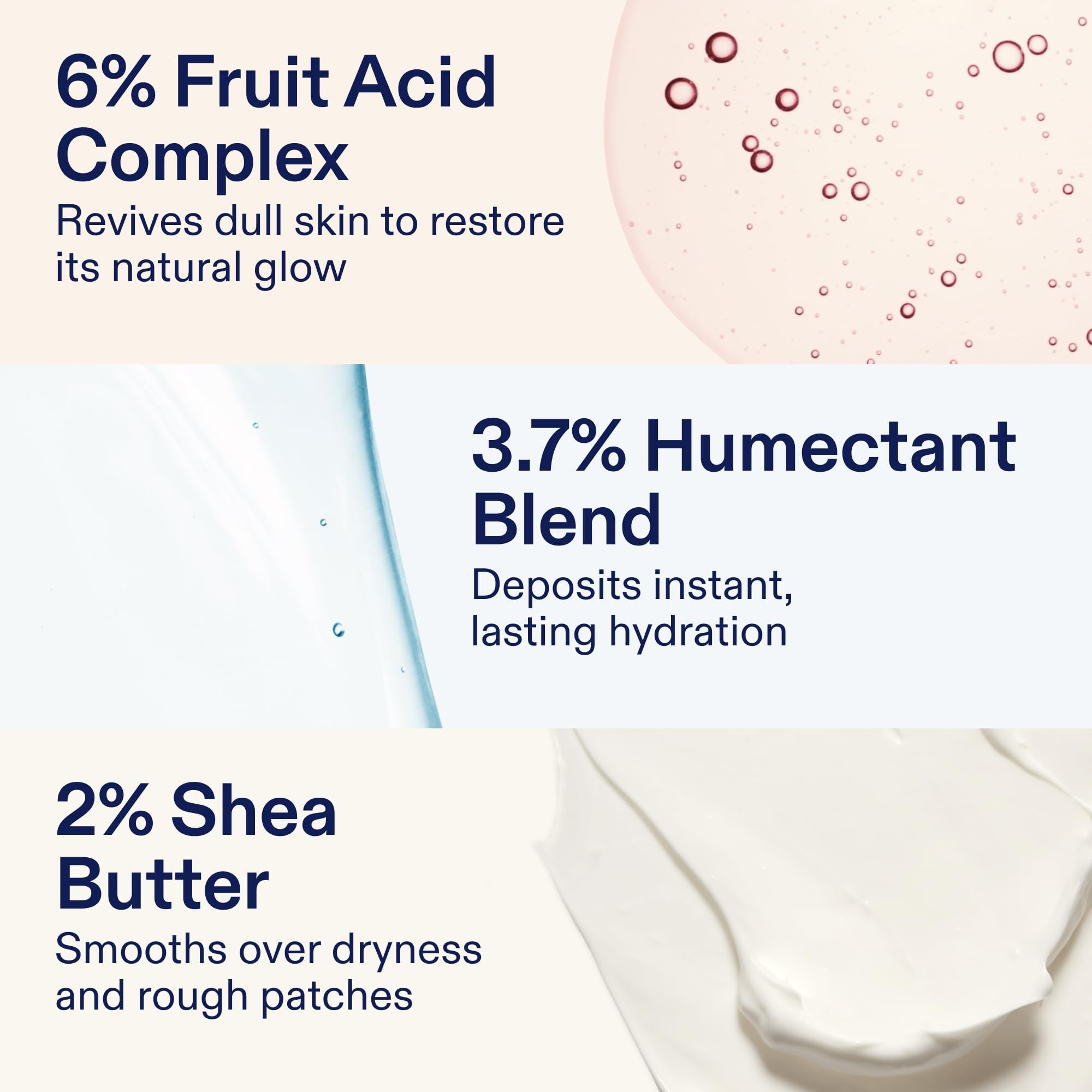 Skinfix plant oil blend and shea butter convey nourishment for dry skin.