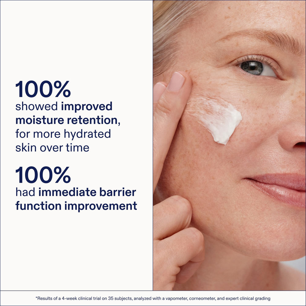 Skinfix Triple Lipid-Peptide Cream hyaluronic acid visual showcasing instant hydration.