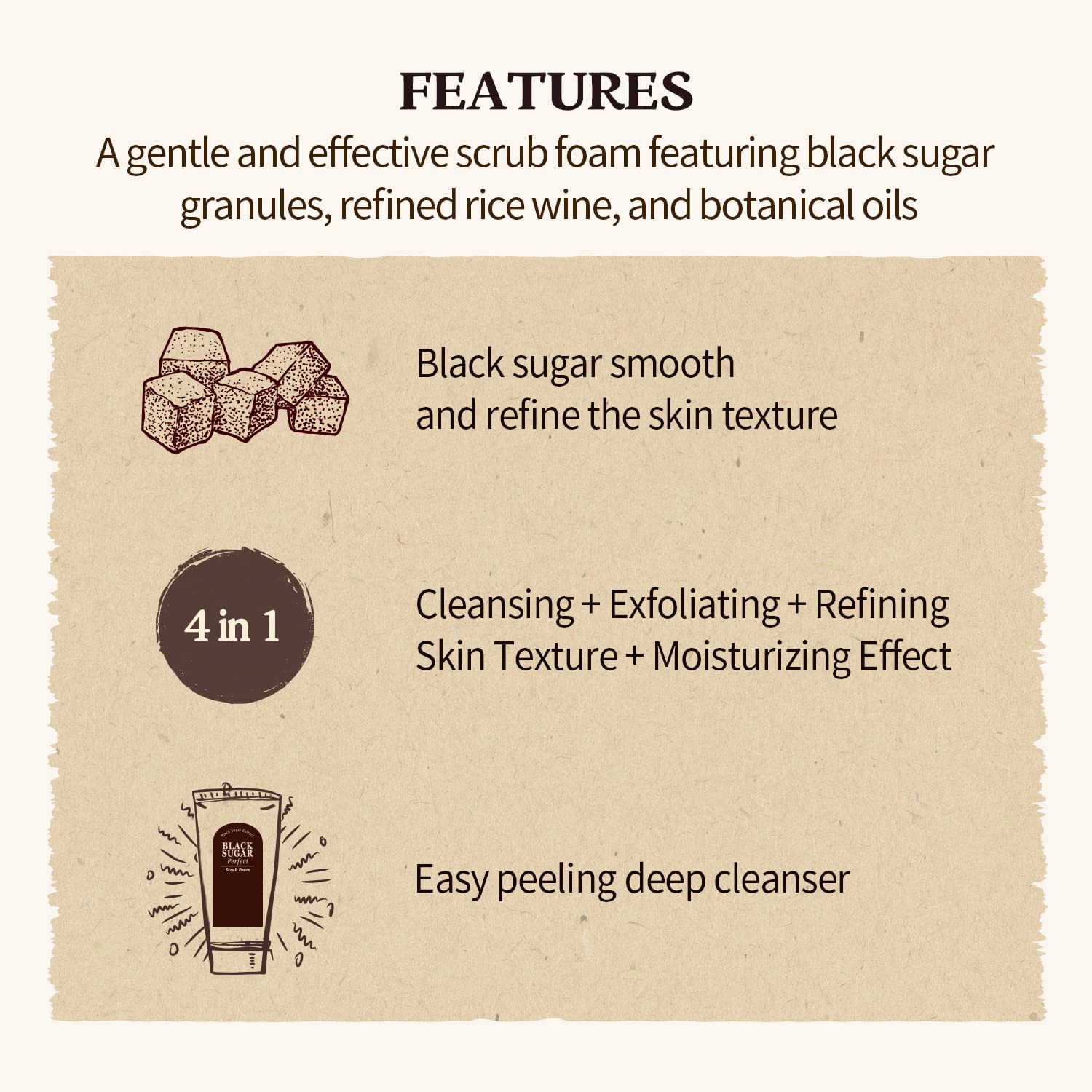 SKINFOOD 1957 creamy foam forms a soothing cleansing lather.