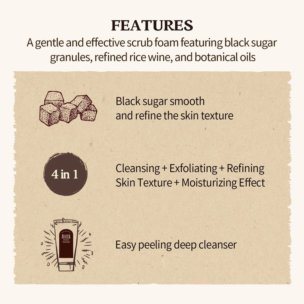 SKINFOOD 1957 creamy foam forms a soothing cleansing lather.