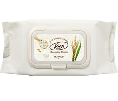 SKINFOOD 1957 rice cleansing wipes box ideal for quick makeup removal.