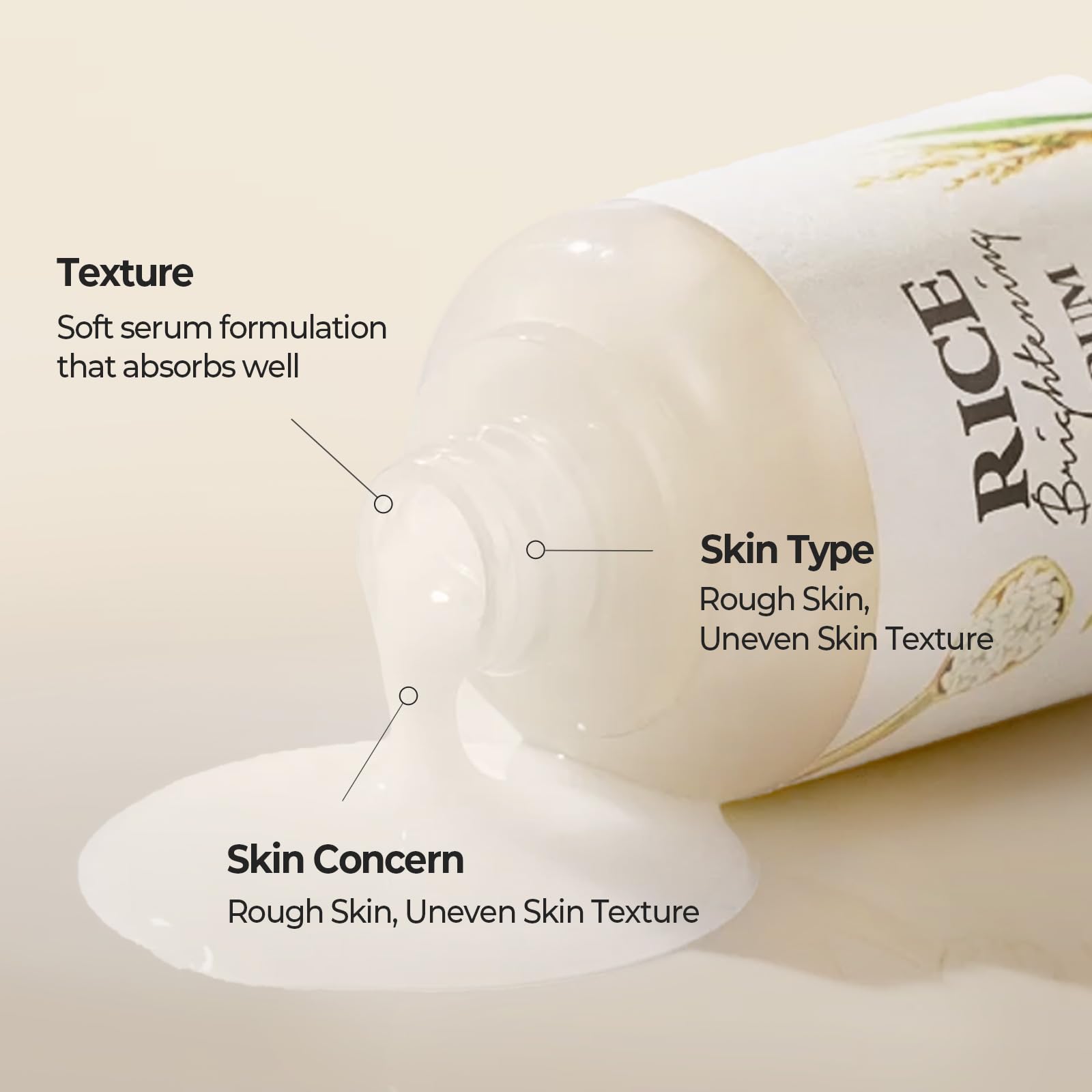 SKINFOOD 1957 Rice Serum glow-ready complexion after use