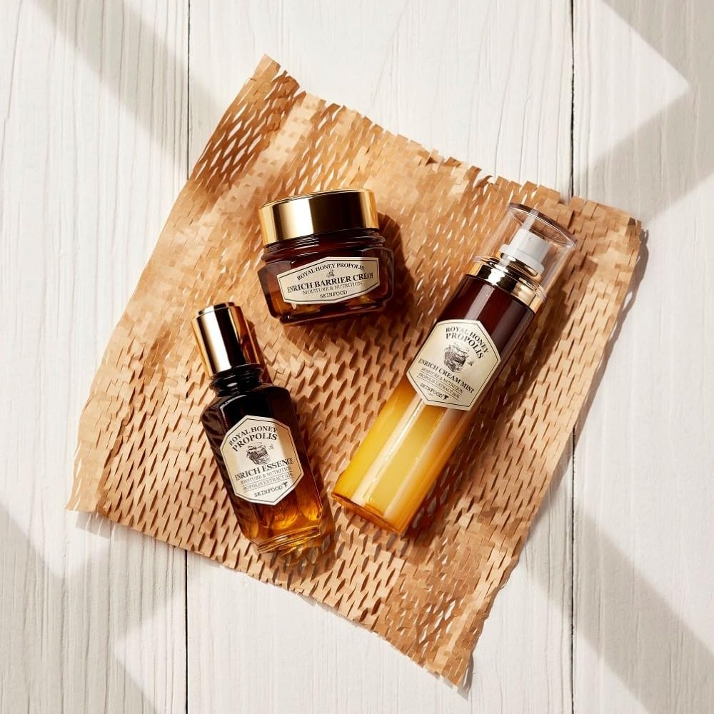 SKINFOOD 1957 Royal Honey Propolis Enrich Essence royal jelly boost detail