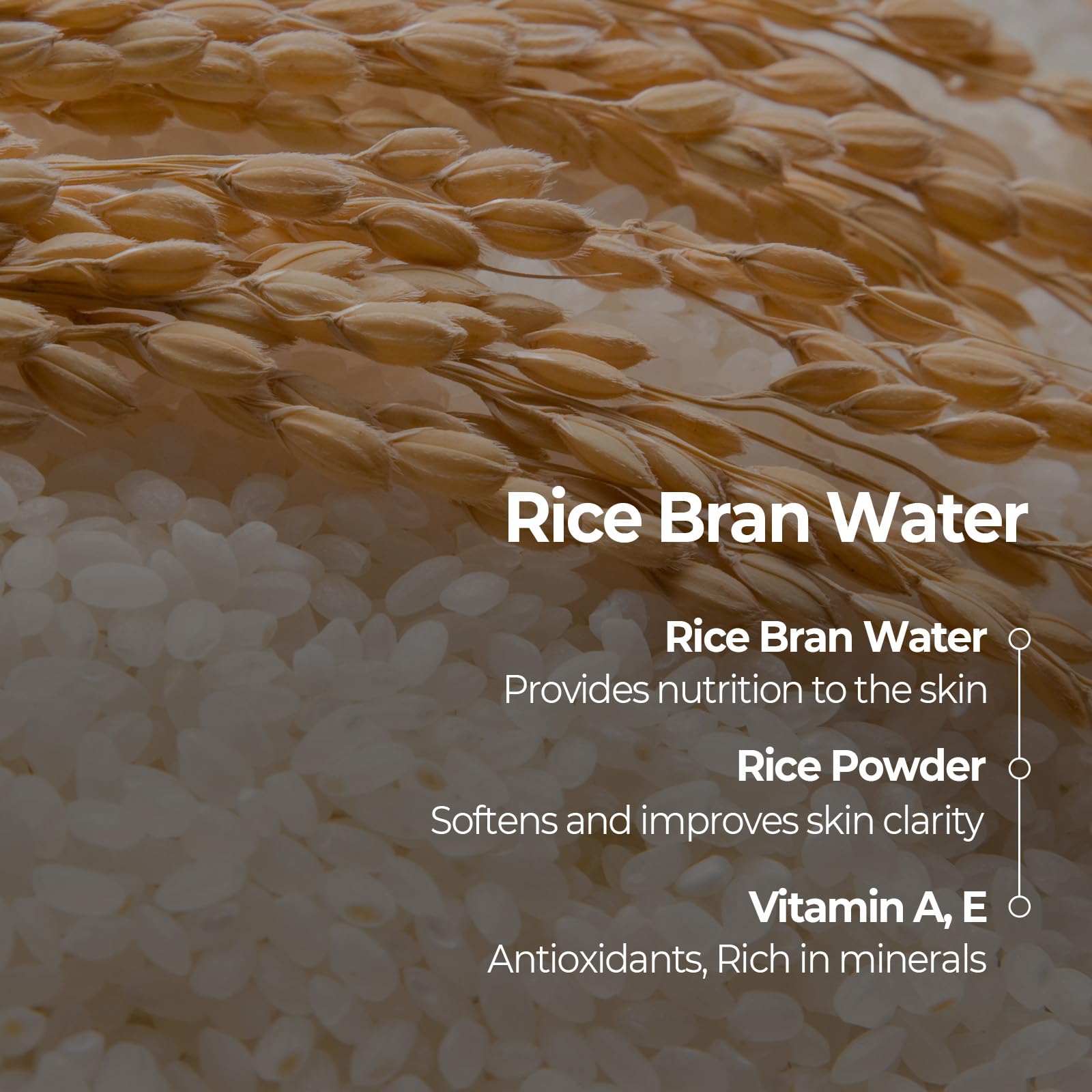 SKINFOOD Rice Mask Wash Off rice bran water close-up hints nourishing hydration