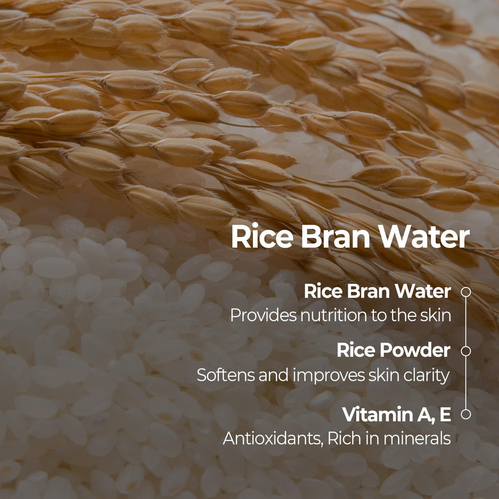 SKINFOOD Rice Mask Wash Off rice bran water close-up hints nourishing hydration